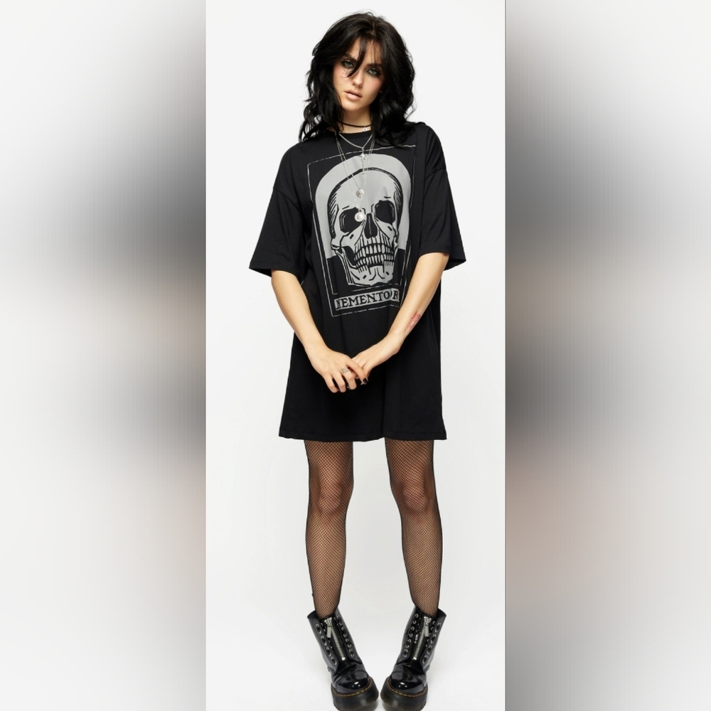 Disturbia Memento Mori Tee Dress